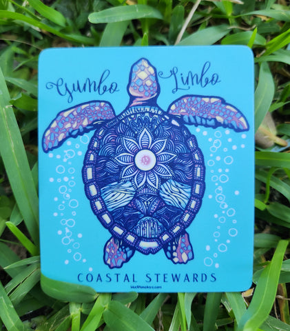 Bubbling Sea Turtle Sticker