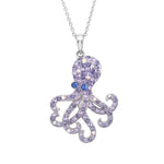 OCTOPUS NECKLACE WITH CRYSTALS
