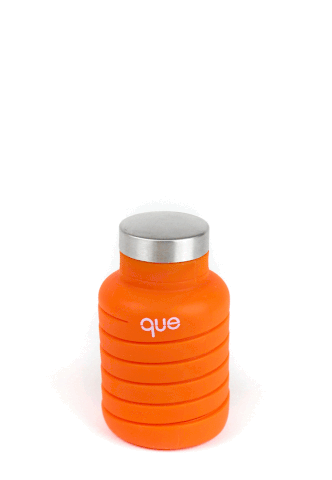 QUE SILICONE COLLAPSIBLE WATER BOTTLE 20OZ