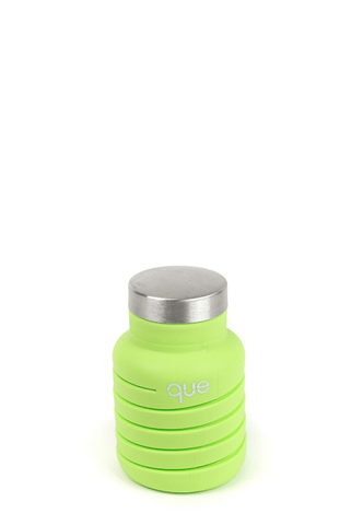 QUE SILICONE COLLAPSIBLE WATER BOTTLE 12OZ